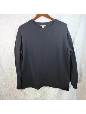 Orvis Men;s Black Long Sleeve Sweatshirt Soft Classic Modal Versatile